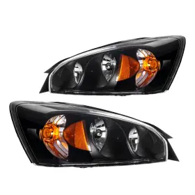 Nis075302 Kac Housing Clear Amber Headlights Assembly For Chevr Malibu 2004-2008 Oe Style