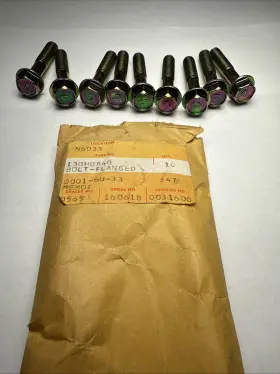 130h0840 Kawasaki Bundle 9 New Nos Oem Vtg Flange Bolt