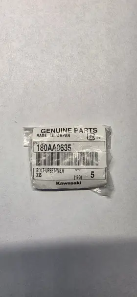 180aa0635 Kawasaki 5 Pack Of Genuine Bolt-upset-ws Part#