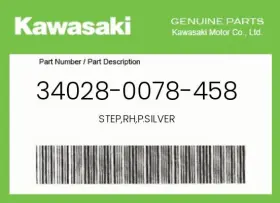 34028-0078-458 Kawasaki Genuine Step Rh P.silver -