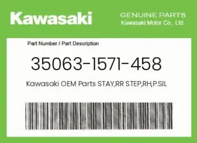 35063-1571-458 Kawasaki Genuine Stay Rr Step Rh P.silver -