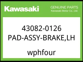43082-0126 Kawasaki Oem Part Pad-assy-brake Lh