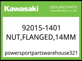 92015-1401 Kawasaki Oem Part Nut Flanged 14mm