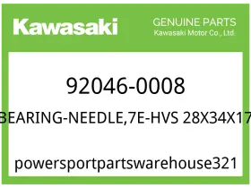 92046-0008 Kawasaki Oem Part Bearing-needle 7e-hvs 28x34x17