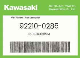 92210-0285 Kawasaki Genuine Nut Lock 16mm -