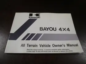 99920-1791 Kawasaki Bayou 4x4 Owners Manual Used