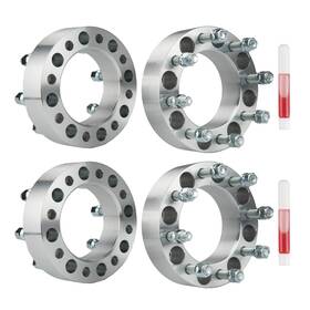 Kax 6845wsa170xus 8x6.5 Wheel Spacers 2 Inch 126.15mm 4 Pcs Silver E-350 E-250 F-3-50 2500