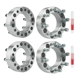 6845wsa170xus Kax 8x6.5 Wheel Spacers 2 Inch 126.15mm 4 Pcs Silver E-350 E-250 F-3-50 2500