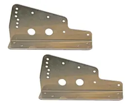 99214 Kirkey Seat Mount Floor 3 16in Aluminum 2 Pc