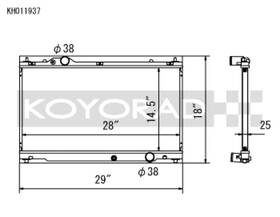 Koyo 847839016150 06-13 Lexus Is250/is350 2.5l/3.5l 6mt/at Radiator