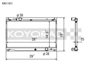 Koyo 847839016150 06-13 Lexus Is250/is350 2.5l/3.5l 6mt/at Radiator