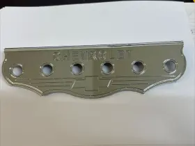 6hcad Krazy Kutting Lowrider Hydraulic 6 Hole Chrome Chevrolet Logo Switch Plate