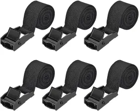 Strap-005 Kshineni Tie Down Straps 6 Pcs Lashing Strap 3.3ft X 1 Inch 6pcs 3.3&apos Black