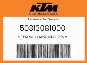 50313081000 Ktm Genuine Repair Kit Sealing Rings 32mm -