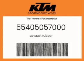 55405057000 Ktm Genuine Exhaust Rubber -