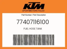 77407116100 Ktm Genuine Fuel Hose Tank -