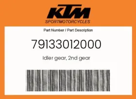 79133012000 Ktm Genuine Idler Gear 2nd -