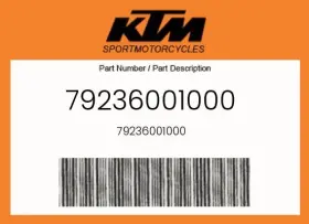 79236001000 Ktm Genuine -