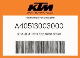 A40513003000 Ktm Genuine Cap Front Brake -