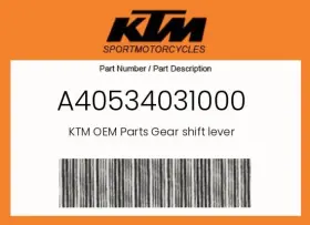 A40534031000 Ktm Genuine Gear Shift Lever -