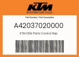 A42037020000 Ktm Genuine Control Flap -