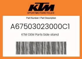 Ktm A67503023000c1 Genuine Side Stand -
