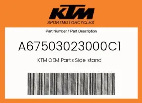 A67503023000c1 Ktm Genuine Side Stand -