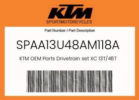 Ktm Spaa13u48am118a Genuine Drivetrain Set Xc 13t/48t -