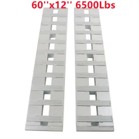 Law188676 Labwork 60ftftx12ftft Aluminum Ramps 6500lbs Car Trailer Truck Hook End 1 Pair
