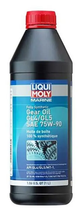 Lqm20538 Liqui Moly 1l Marine Fully Synthetic Gear Oil Gl4/gl5 Sae 75w90 - Case Of 6