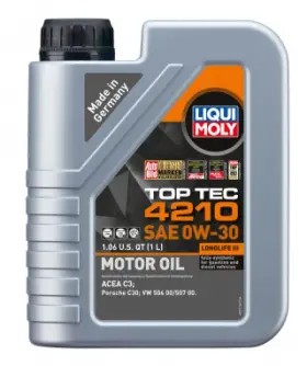 Lqm22156 Liqui Moly 1l Top Tec 4210 Motor Oil Sae 0w30 - Case Of 6