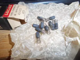 418856 Lucas Nos Cap Carbon Contacts X 5 Ah Mg Tr Jaguar Morris Etc 19mm