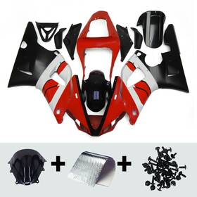 Lupmoto Fwr12000-39 #lupycai88 Fairings Kit For Yamaha Yzf1000 R1 2000 2001 01 Abs Bodywork Red White Black