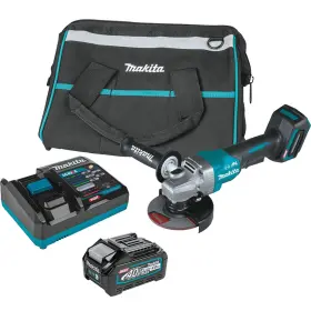 Gag03m1 Makita 40v Max Xgt Brushless Cordless 4 1/2 / 5 Inch Paddle Switch Angle Grinder Kit