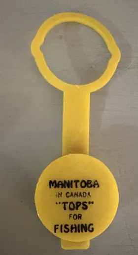 25153013 Manitoba Canada Fishing In Tops For Vintage Bottle Top Topper 16 Ounce 1960 S