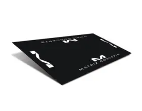 R2-201 Matrix Concepts Llc R2 Rubber Floor Mat 3.5ft X 7ft Black/white