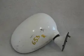 128-56118r Mazda 1990 Mx-5 Miata Right Passenger Side View Door Mirror Manual White