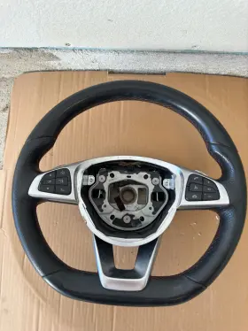 A0004603803 Mercedes-benz 15-18 W205 W253 C43 Glc43 Amg Steering Wheel With Paddle Shifters Red Oem