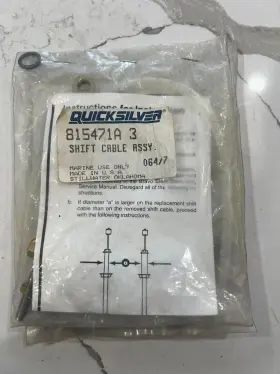 815471a Mercury Quicksilver 3 Shift Cable Replacement Kit New Condition A
