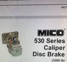 02-530-306 Mico A Wabco Company - Spring Brake Caliper 3000 Lbs Hydraulic Oil Type 3.5 Inch Pist