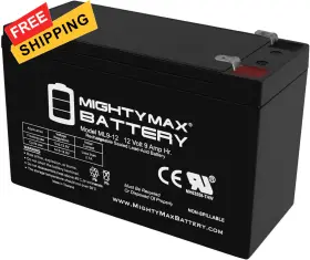12241467 Mighty Max Battery 12v 9ah Sla Replacement Compatible With 1 Pack