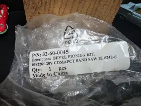 32-60-0045 Milwaukee Milwuakee Bevel Pionign Kit 038226/20v Comapct Band Saw Ul 6242-6