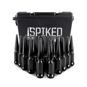 Mmlg-sp1215-24bk Mishimoto Spiked Lug Nuts M12x1.5 24-pc Set Black