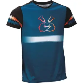 5020-0264 Moose Mountian Bike Short Sleeve Motocross Jersey Blue/black/org