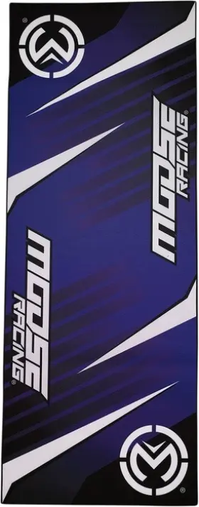 4682953 Moose Racing Absorbent Bike Pit Pad 31.5 Inch X 78.75 Black/blue