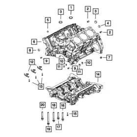 68147090aa Mopar Hex Flange Head Bolt