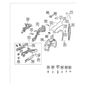 68239861aa Mopar Front Driver Side Charge Port Light Connector