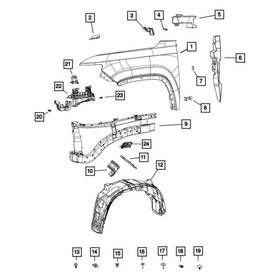 Mopar 68480005aa Fender Insulator