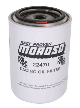 Moroso Mor22470 Oil Filter Canister Screw-on 5.25 In Tall 3/4 In-16 Thread