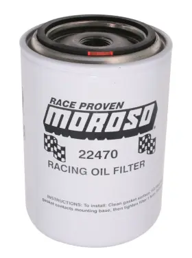 Mor22470 Moroso Oil Filter Canister Screw-on 5.25 In Tall 3/4 In-16 Thread